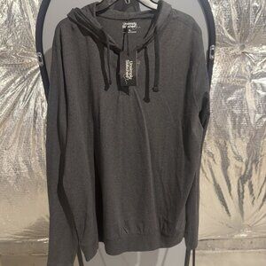 Unsimply Stiched long sleeve mens grey hoodie XL